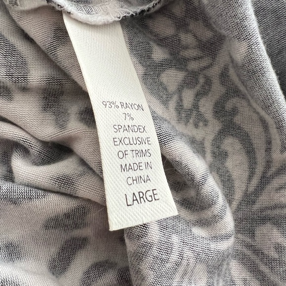 Soma Pink and Black Leopard Print Nightshirt - Picture 4 of 5